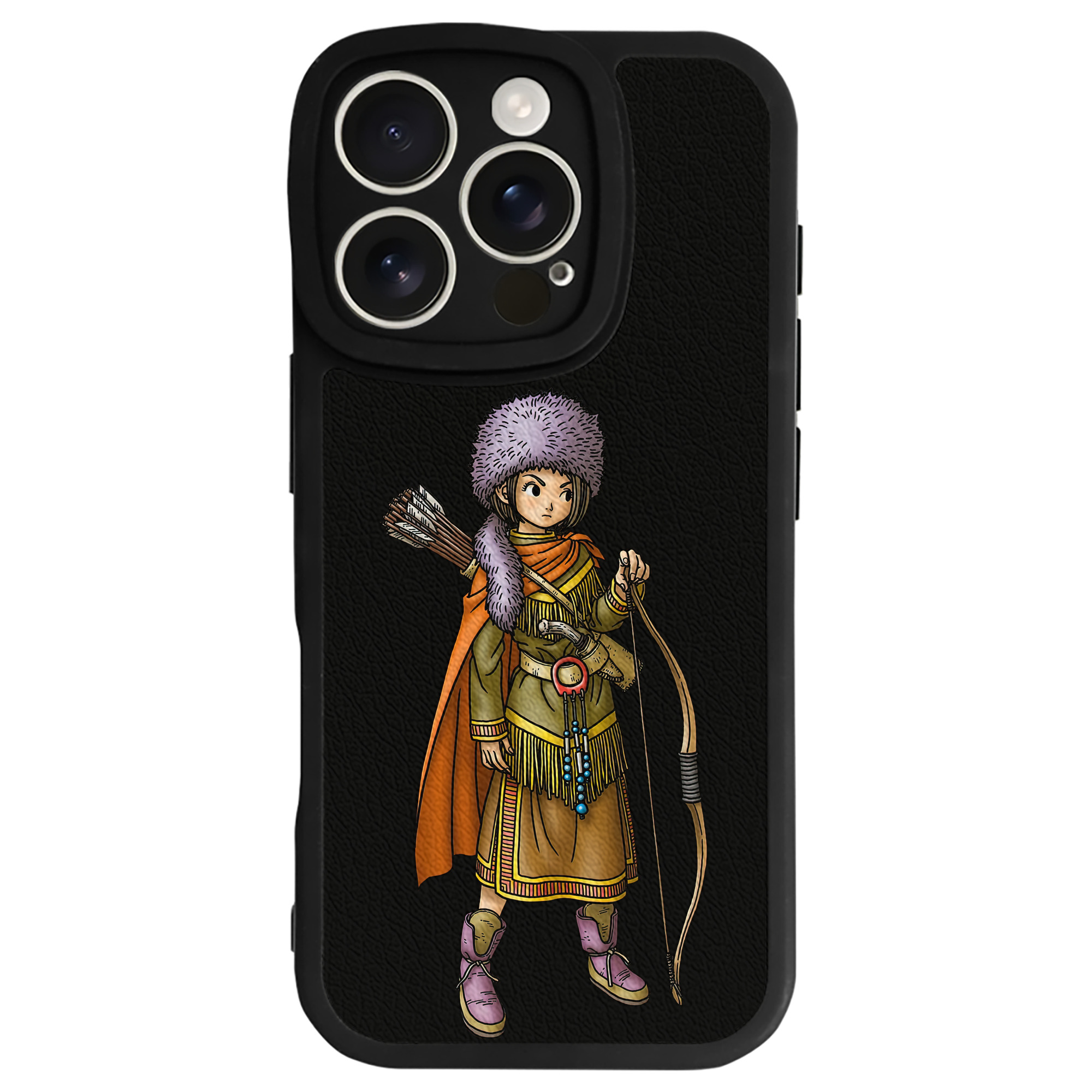 （画像用） ドラゴンクエスト Doragon Kuesuto Dragon Quest 【iPhone 16シリーズ対応】シリコンスマホケース（レザー調） 材質：シリコン